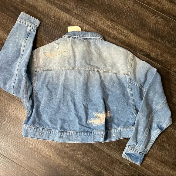 SER.O.YA Olympia Denim Jacket xxs oversized - Picture 3 of 5